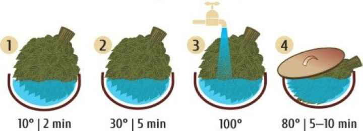 Как правильно запарить веник