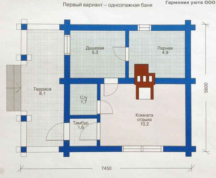 Бани из блоков: проекты