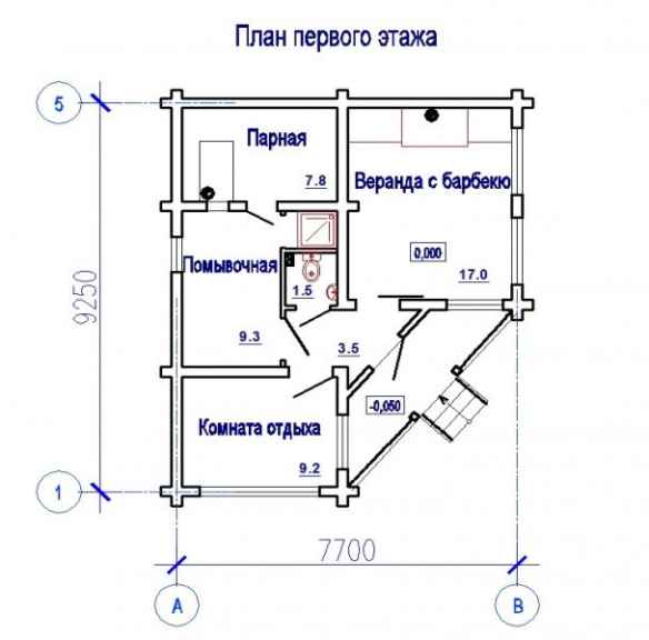 Комната отдыха в бане: дизайн интерьера со спальней на втором этаже, отделка внутри бани на даче