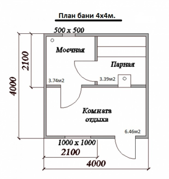 Баня из шлакоблока