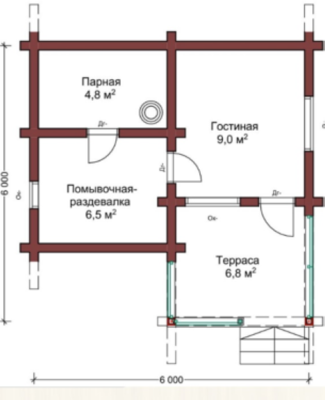 Баня на винтовых сваях