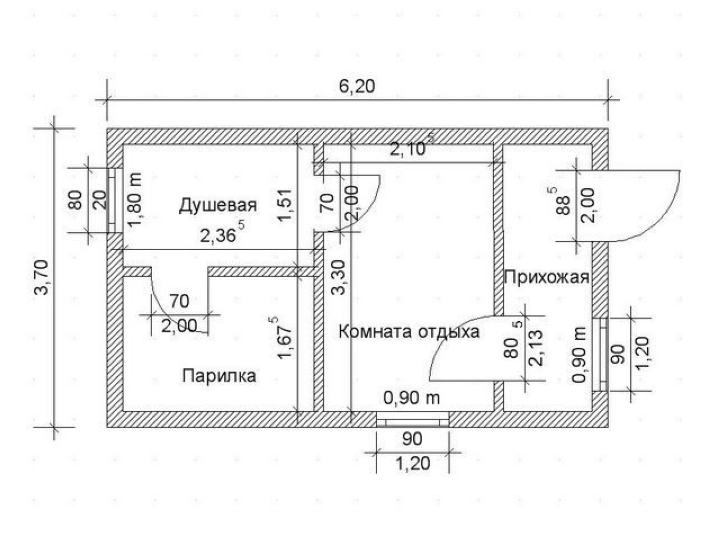 Баня из шлакоблока