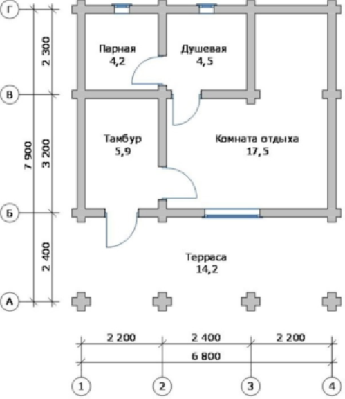 Баня из шлакоблока