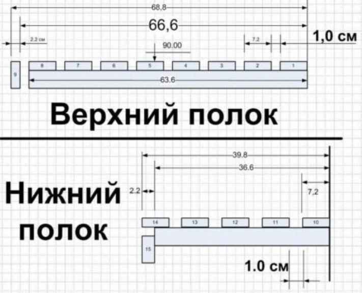 Полки в баню своими руками: варианты из липы, осины, фото