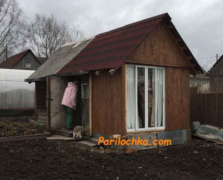 фото небольшой бани на огороде