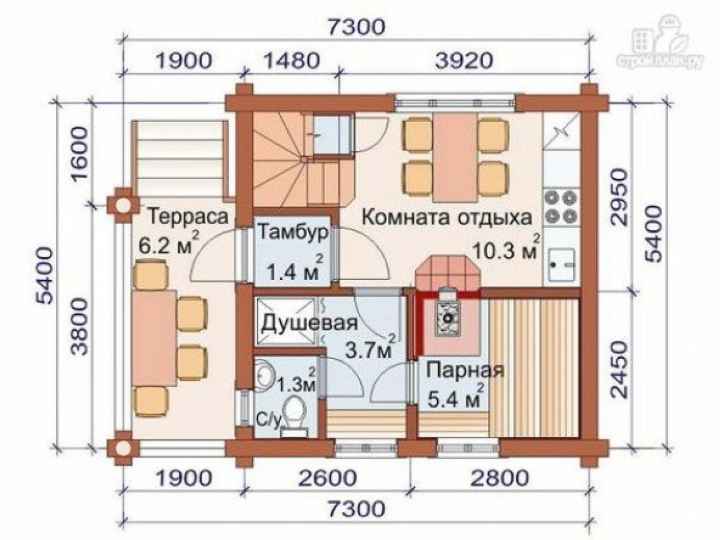 Баня в стиле шале – проект, дизайн и особенности строительства