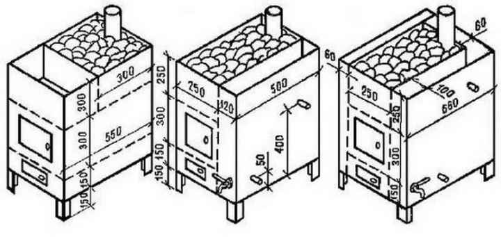Как правильно установить печь в бане с выносной топкой своими руками: видео, схемы и чертежи