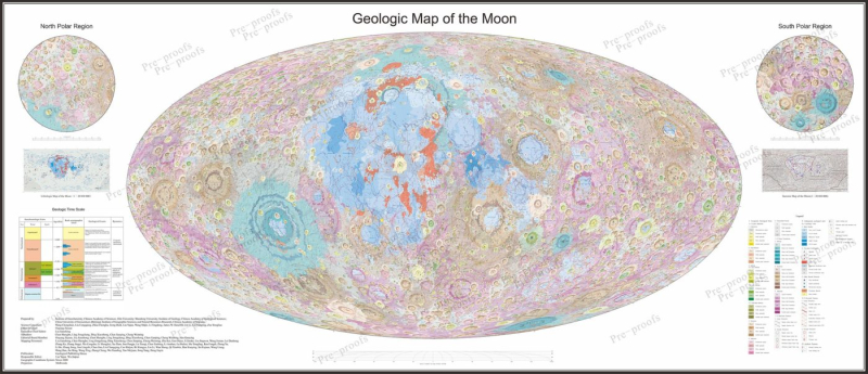 Китай представил самый подробный на сегодняшний день лунный геологический атлас