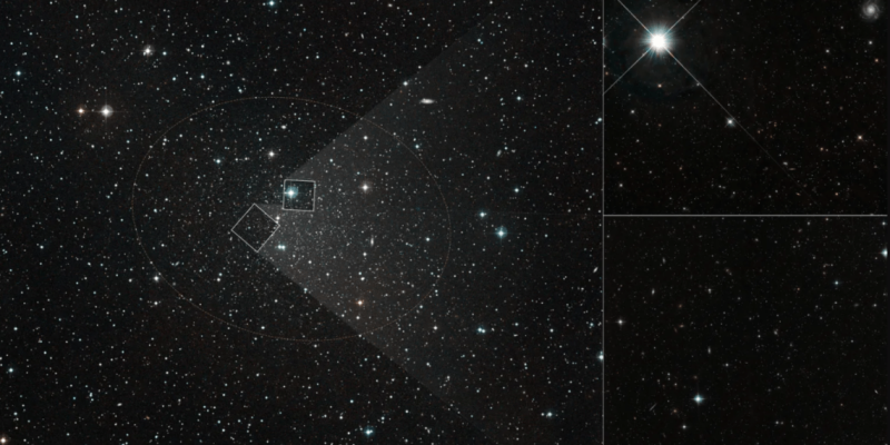 Хаббл помог отследить распределение темной материи в карликовой галактике Дракон