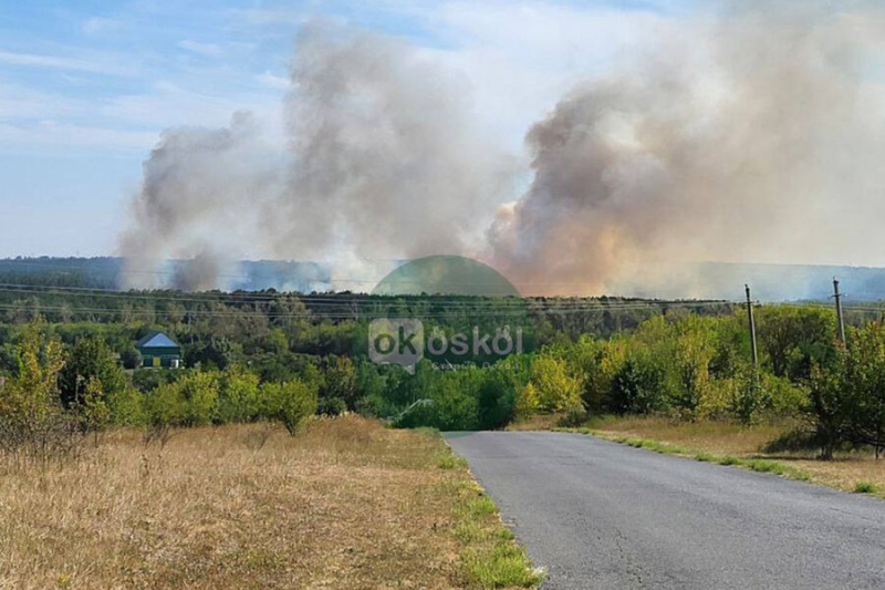 В Старом Осколе Белгородской области произошел пожар