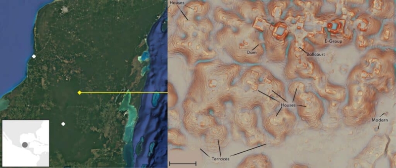 Открытие огромного города майя возрастом 3 000 лет под джунглями Кампече в Мексике