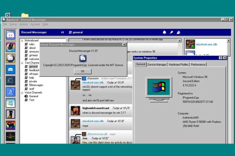 У Discrod появилась версия для Windows 95